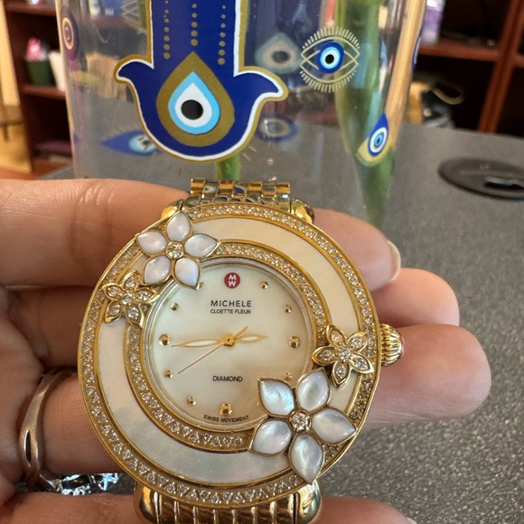 $6999 Michele Cloette Fleur Diamond Watch Limited Edition #0004/1000 - Picture 14 of 14